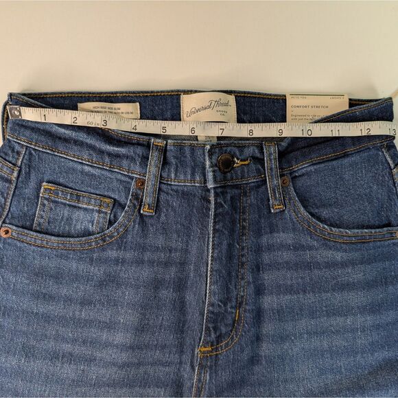 Women's 90's Slim Jeans - Universal Thread - Sizes 2 Short Blue Jeans - Picture 4 of 7